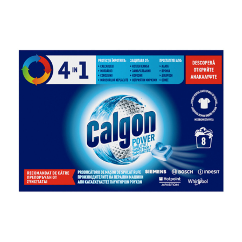 Soluție tablete anticalcar, Calgon