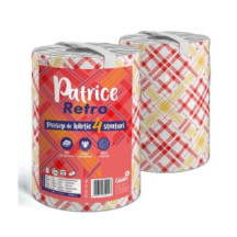 Prosoape de bucătărie Patrice Retro – 4 straturi, 1 rolă, 100 foi