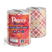 Prosoape de bucătărie Patrice Retro – 4 straturi, 1 rolă, 100 foi