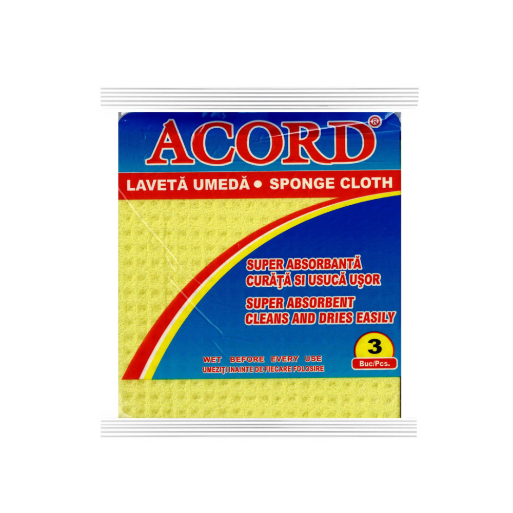 Lavete umede Acord, set de 3 bucăți