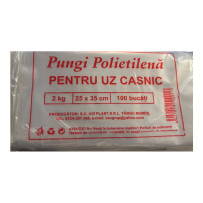 Pungi din polietilenă pentru uz casnic, 2 kg