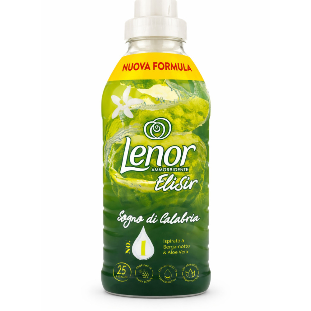 Balsam rufe Lenor Sogno di Calabria- Bergamotă și Aloe Vera, 25 de spălări